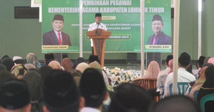 864 ASN Kankemenag Lotim Mendapat Pembinaan Dari Kepala Kakanwil Kemenag NTB