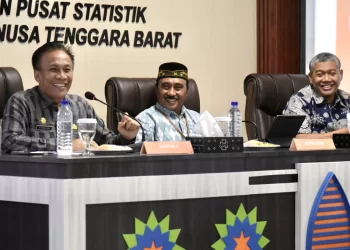 Hadiri Press Realese BPS NTB, Fathul Gani Sektor Pariwisata PR Bersama