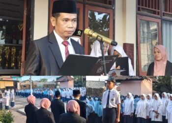 Upacara Bendera Jadi Momentum MTsN 3 Lombok Barat Implementasikan 5 Panca Cinta